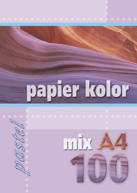 Papier ksero A4 80g 100ark. mix pastelowy